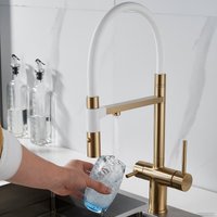 Смеситель Rose R958G (золотой сатин)