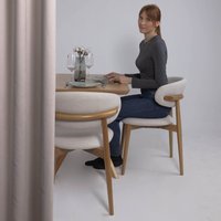 Стул Оримэкс Дэвид (бежевый фактурный велюр Danco 100/дуб)