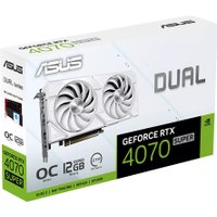 Видеокарта ASUS Dual GeForce RTX 4070 Super EVO White OC Edition 12GB GDDR6X DUAL-RTX4070S-O12G-EVO-WHITE