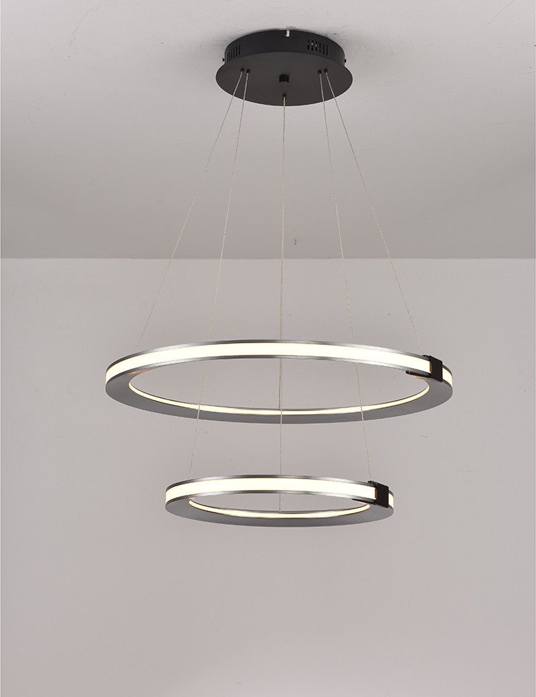 

Подвесная люстра iLedex Vision 9225-6+4SD GR+BK