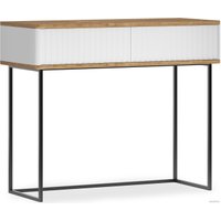 Консольный стол Shtabe Royal 5011 эко (белый/дуб кантри золотой/черный)