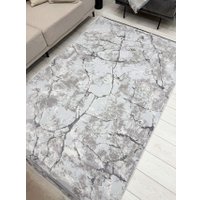 Ковер для жилой комнаты Radjab Carpet Лайла Прямоугольник UK98A (2.4x3.4, Gray)