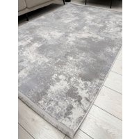 Ковер для жилой комнаты Radjab Carpet Лайла Прямоугольник UK97C (1.6x2.3, Light Gray)
