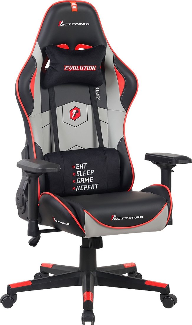 Игровое (геймерское) кресло Evolution Tactic PRO Special edition D1 (черный/серый/красный)