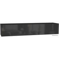 Полка НК-Мебель Point Тип-30 (черный/черный глянец)