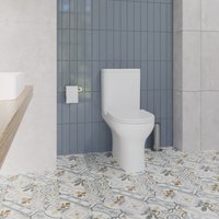 Унитаз напольный Lauter W246 2110246 + гигиенический душ Sano 21LT1292BM (горизонтальный выпуск)