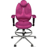 Офисное кресло Kulik System Trio (с подставкой для ног, антара, розовый)
