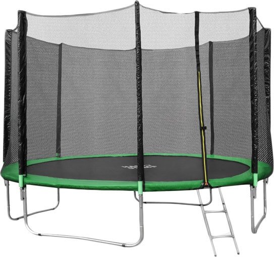 

Батут Happy Jump 12ft Pro 374 см с внешней сеткой и лестницей