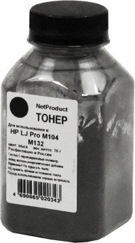 

Тонер NetProduct для HP LJ Pro M104/M132 70 г