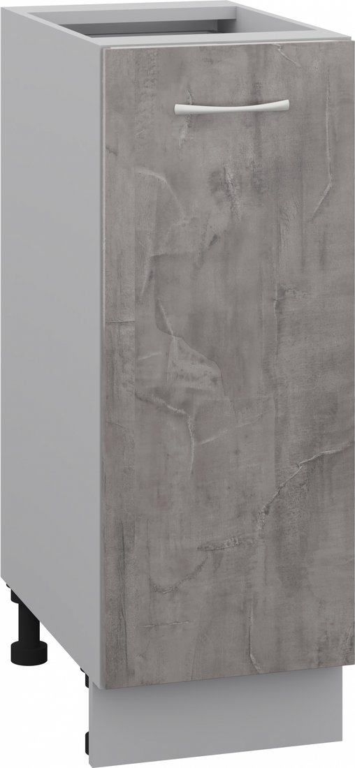 

Шкаф напольный Кортекс-мебель Корнелия Лира НШ30р без столешницы (оникс)