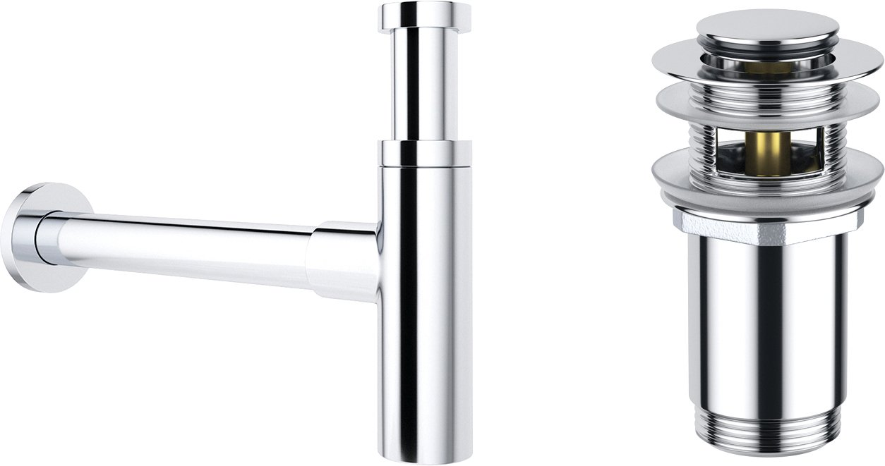 

Сифон Wellsee Drainage System 182119001 (сифон, донный клапан, хром)