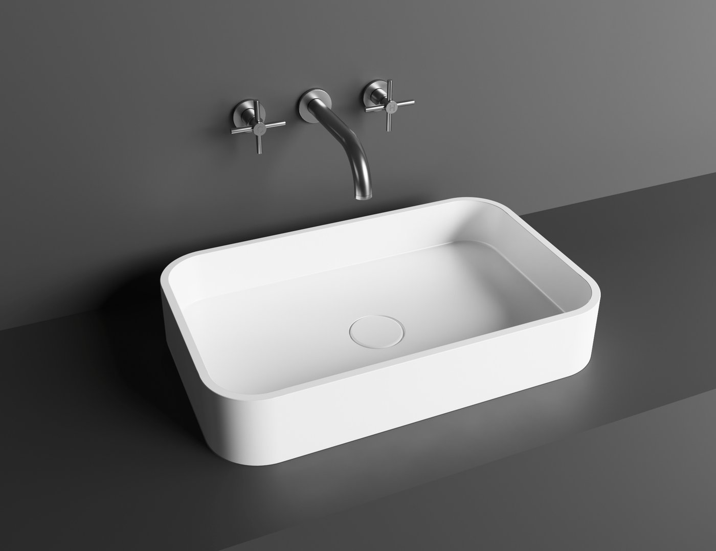 

Умывальник Umy Home REA 54x34.5 U-Solid (черный матовый)