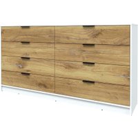 Комод Интерлиния Концепт КТ-К197 (дуб нокс/белый платинум)