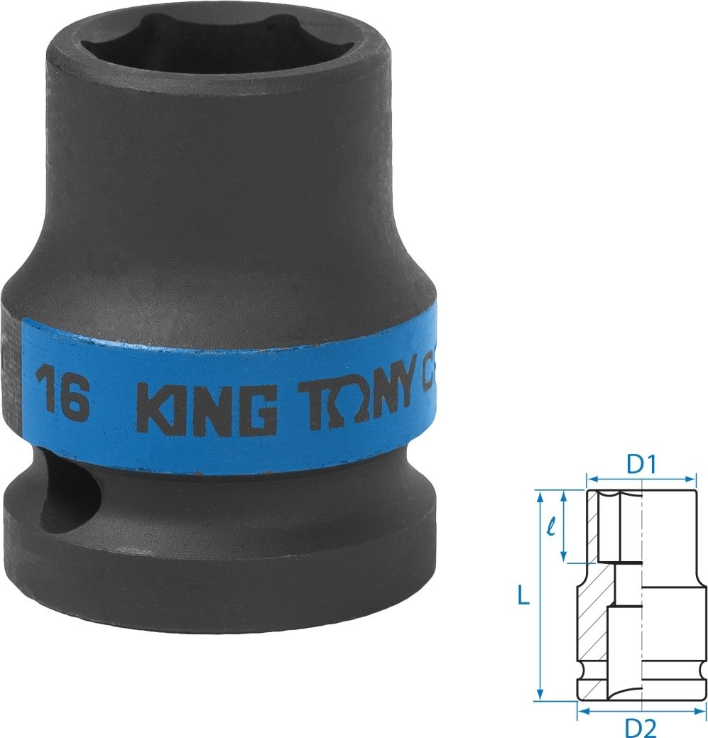 Головка слесарная King Tony 453516M