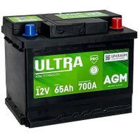 Автомобильный аккумулятор Ultra PRO AGM R+ (65 А·ч)