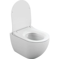 Унитаз подвесной Cersanit Brasko Slim 64824 + Aqua Prime М 50 68179 с кнопкой Corner 64077 (кнопка белый)