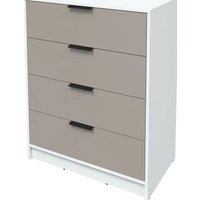 Комод Интерлиния Концепт КТ-К80 Глосс (белый платинум/луна)