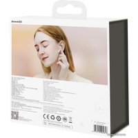 Наушники Baseus Encok W2 (белый/золотистый)