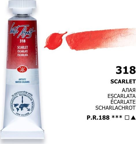 

Акварельная краска Невская палитра Белые ночи 1901318 (10 мл, 318 алая)