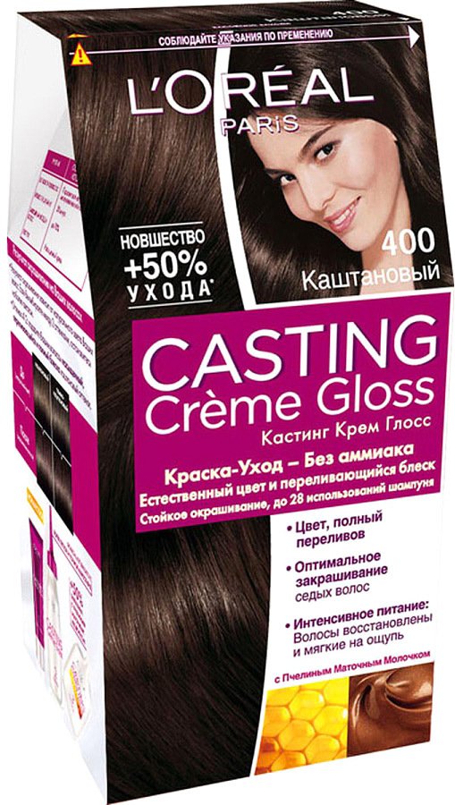 

Крем-краска для волос L'Oreal Casting Creme Gloss 400 Каштан