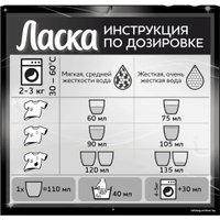 Гель для стирки Ласка Эффект Восстановления темного цвета и ткани 4 л