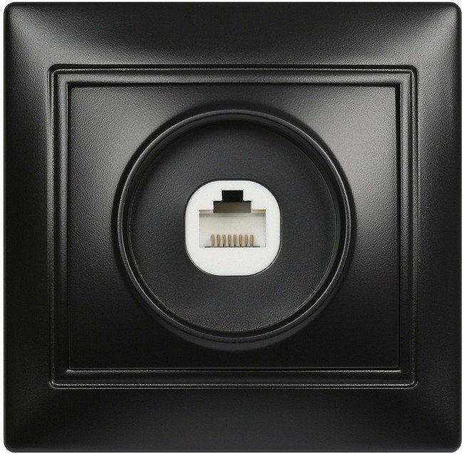 Розетка компьютерная SmartBuy Венера SBE-01b-S1-RJ