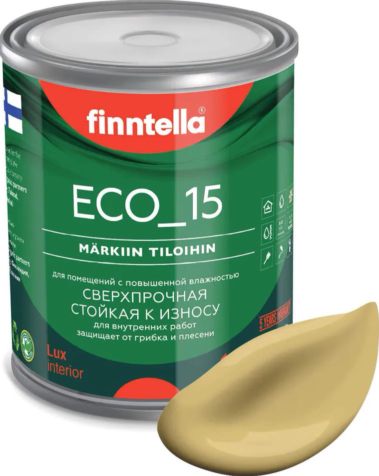 

Краска Finntella Eco 15 Syksy F-10-1-1-FL117 0.9 л (приглушенный желтый)