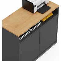 Тумба Crafto Тина 04 90x40x75 (графит дуб)