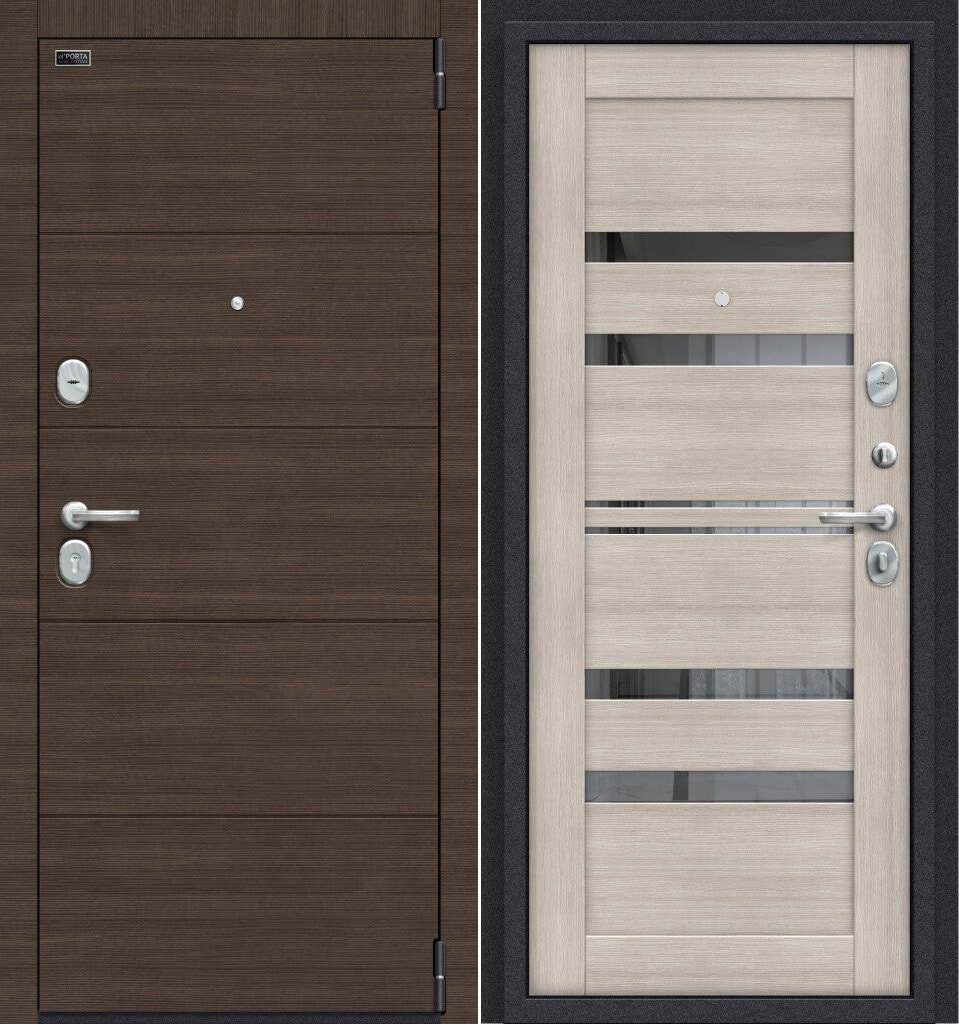 

Металлическая дверь el'Porta Porta S 4.П30 (Brownie/Cappuccino Veralinga)