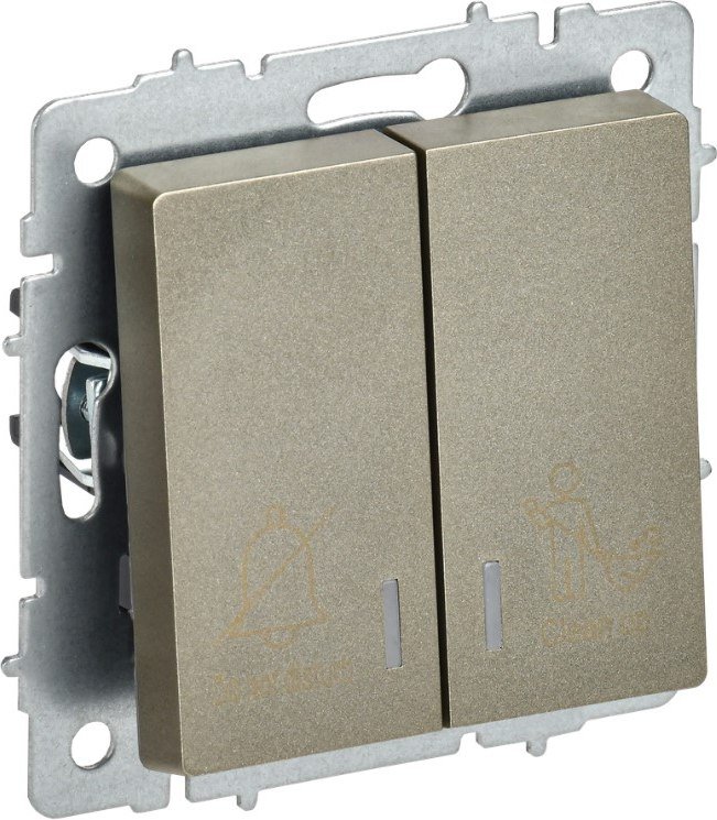 

Выключатель IEK Brite BR-V20-2-10-K37 (шампань)