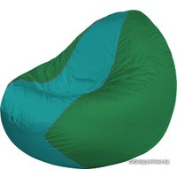 Кресло-мешок Flagman Classic К2.1-263 (зеленый/бирюзовый)