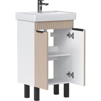  Volna Тумба с умывальником Lotty 50.2D Тигода + Тигода 50 (латте, напольная)