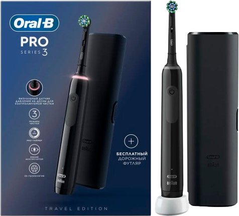 

Электрическая зубная щетка Oral-B PRO Series 3 3500 D505.513.3X (черный)