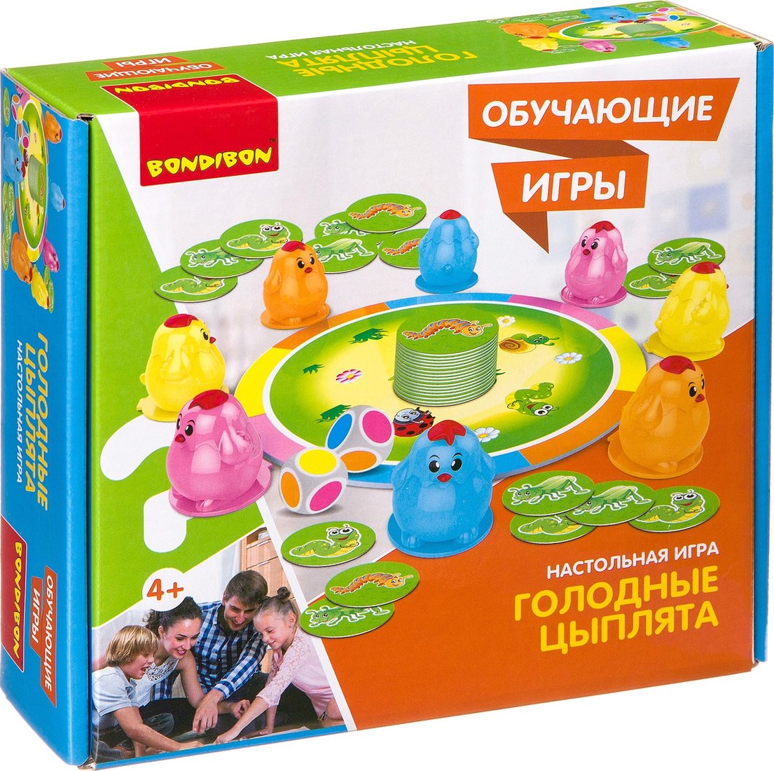 

Детская настольная игра Bondibon Голодные цыплята ВВ3459
