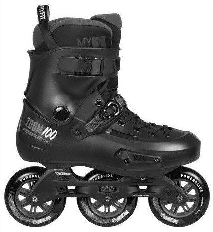 Роликовые коньки Powerslide Zoom Pro 100 902410 (р. 41-42, черный)