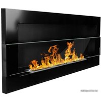 Биокамин BiokominkiGMT 900x400 (черный, со стеклом)