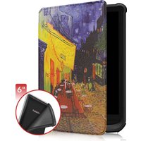 Обложка для электронной книги JFK для PocketBook Touch HD 3/617/616/627/632/633/628/606/Colour/Touch Lux 4/Lux 3/Lux 5/Basic Lux 2/Basic 4 (уличное кафе)