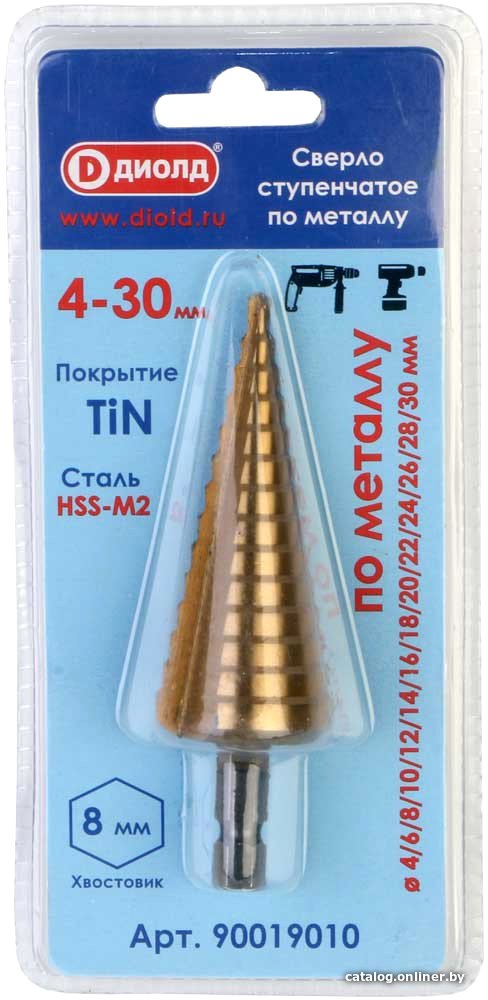 Сверло ДИОЛД 4-30 мм 90019010
