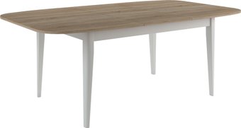Кухонный стол Васанти плюс Дорн 110/150x70 (дуб сонома/белый)