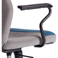 Офисное кресло TetChair Aviator флок/ткань (синий/серый/серый)