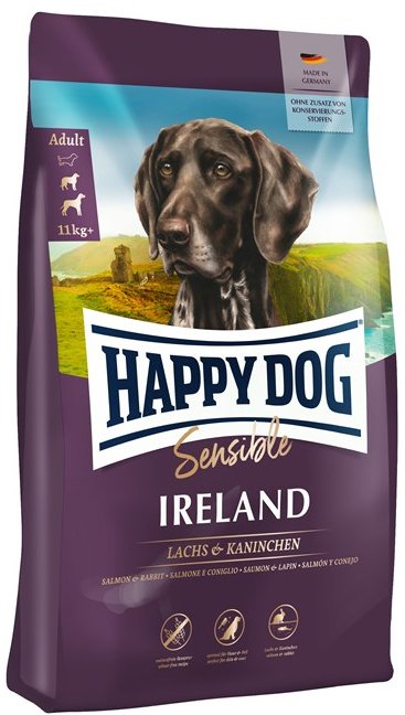 

Сухой корм для собак Happy Dog Sensible Ireland лосось и кролик 4 кг