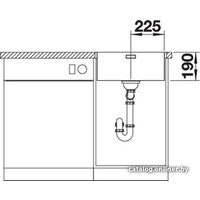 Кухонная мойка Blanco Andano 450-IF (без клапана-автомата)