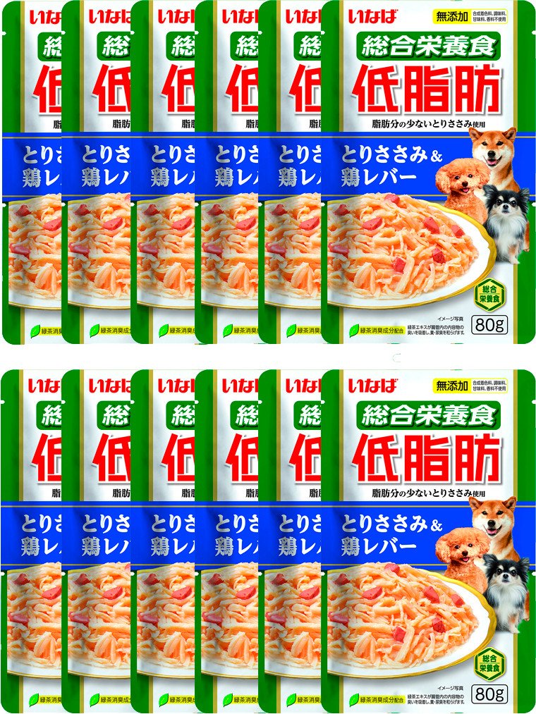 Пресервы Inaba Тайшебо Куриное филе и куриная печень 12х80 г