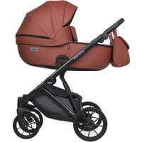 Универсальная коляска Riko Montana Ecco 3 в 1 (17, темно-бордовый)