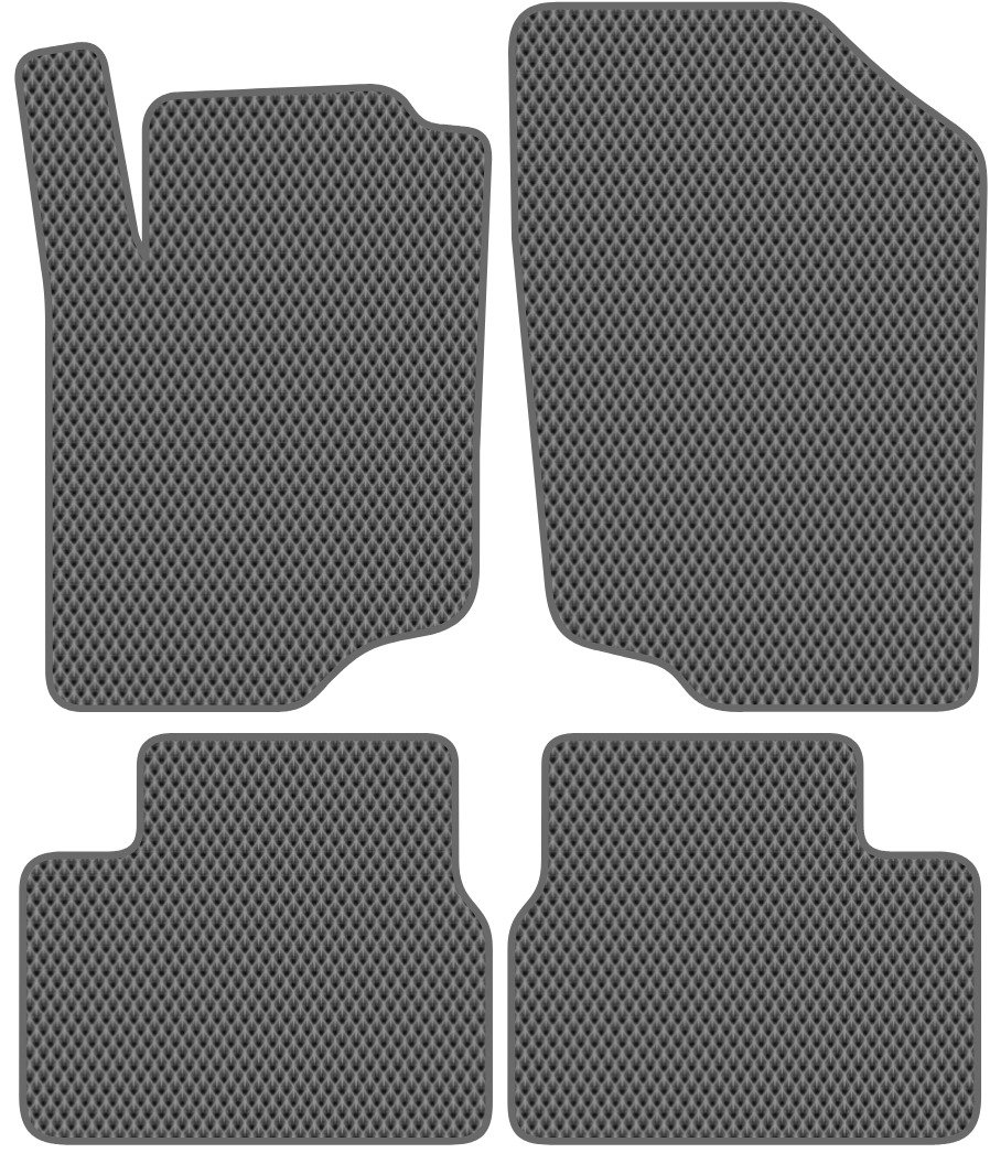 

Комплект ковриков для авто Alicosta Peugeot 207 (хэтчбек 5 дв, кабриолет) 2006 - 2011 (серый, ромб)