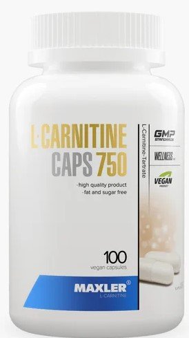 L-карнитин Maxler L-Carnitine 750 мг (100 капсул)