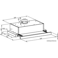 Кухонная вытяжка LEX Hubble G 2M 600 (черный, 2021)