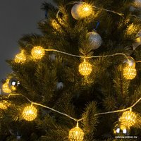 Светодиодная гирлянда Евросвет 400-003 2.8 м (золото/теплый белый) в Бресте