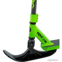 Самокат на лыжах Plank Triton P20-TRI100G-S+SKI (зеленый/ящерица)