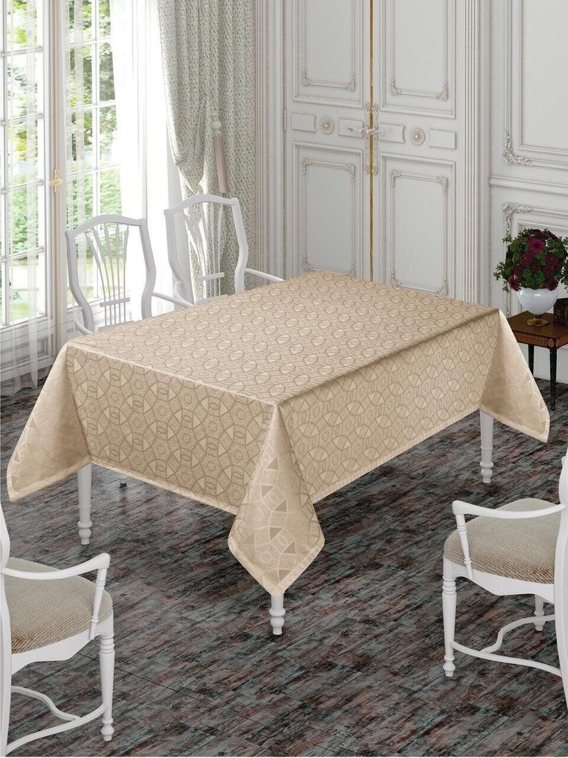 

Скатерть DO&CO Karanfil 160x220 12222 (капучино)